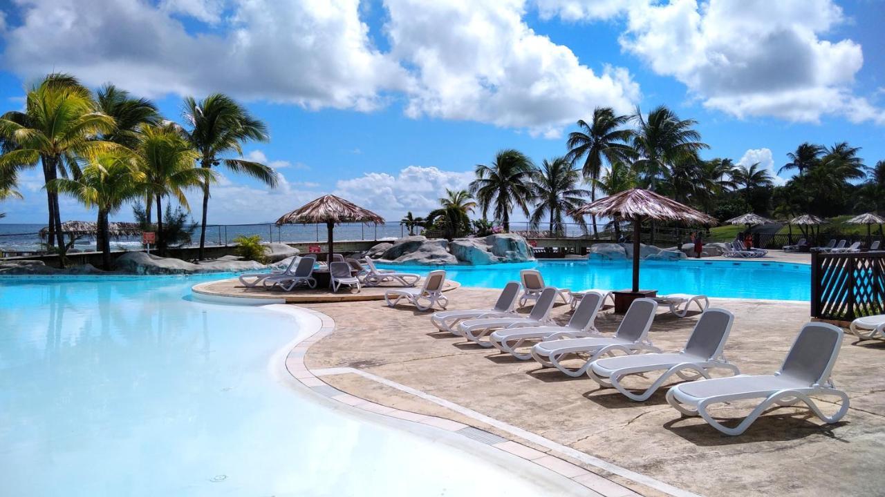 Studio Avec Grande Piscine, Plage Cannelle Caraibes Saint-Francois  Exterior foto